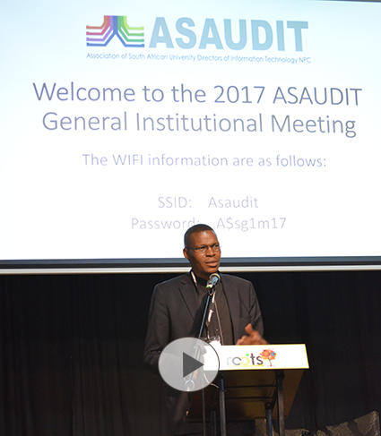 Photo Prof Dan opening and welcome ASAUDIT