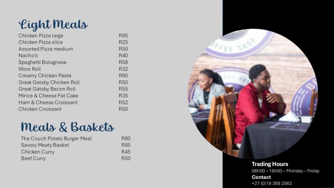NWU Mahikeng Coffee Shop