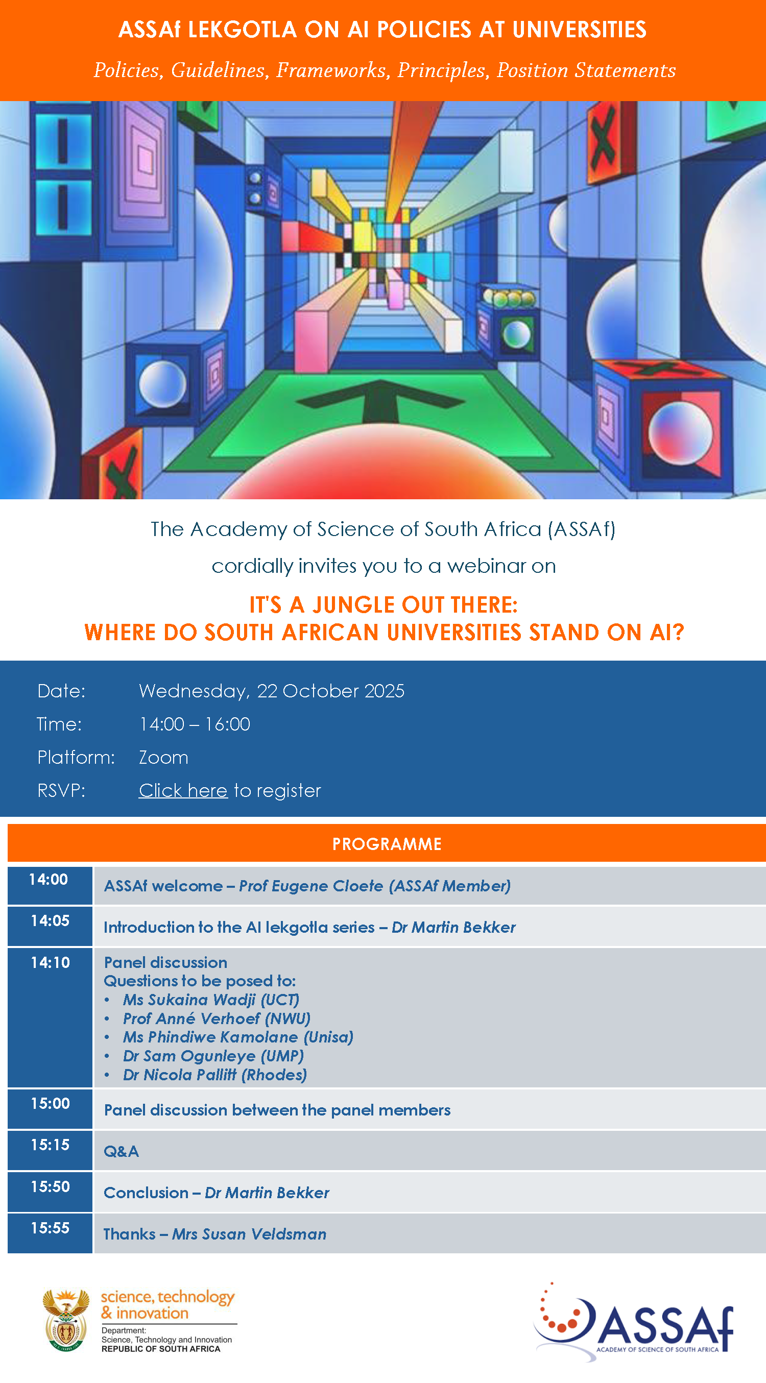 ASSAf Lekgotla on AI policies at universities