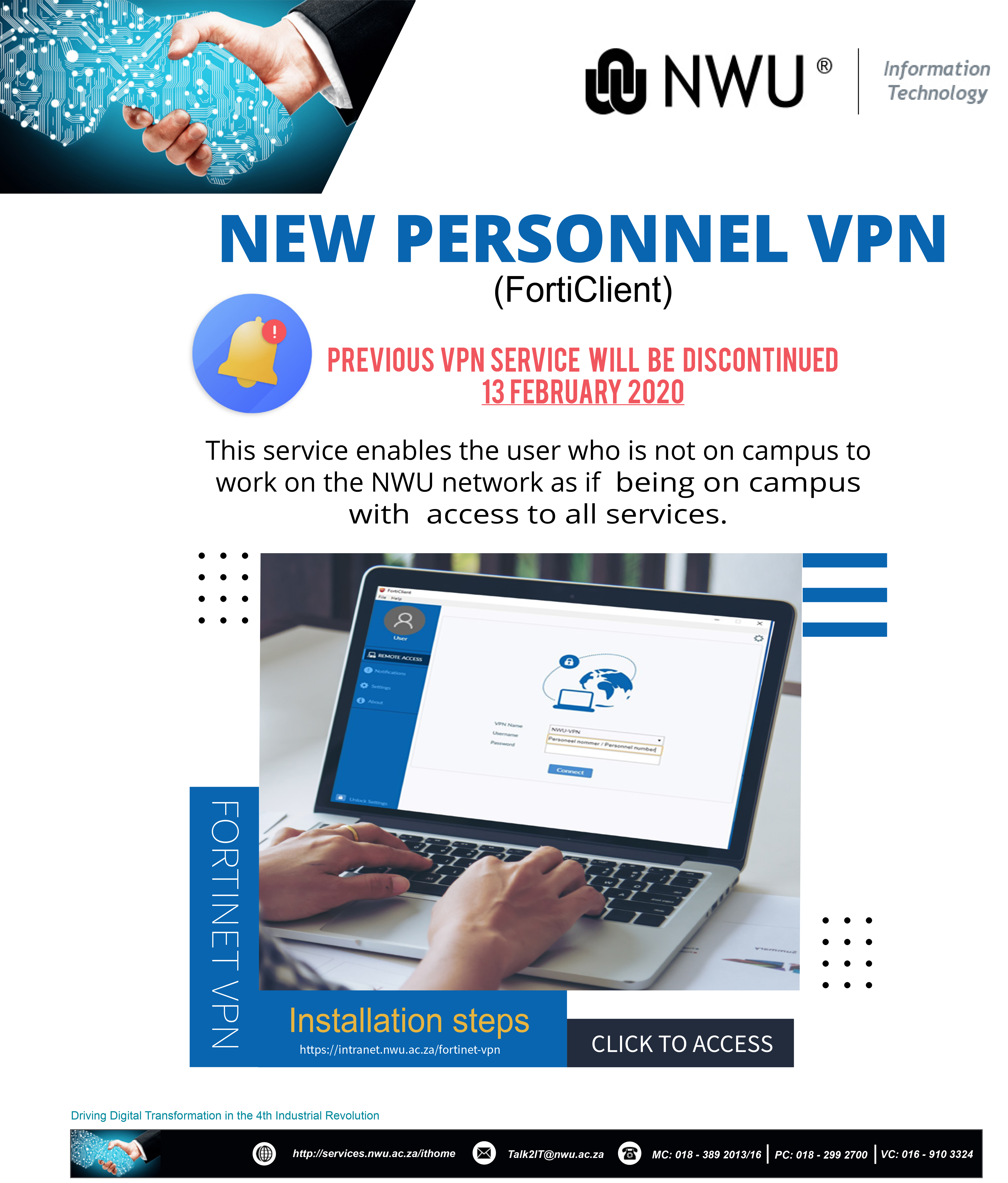 NEW PERSONNEL VPN (FortiClient) 