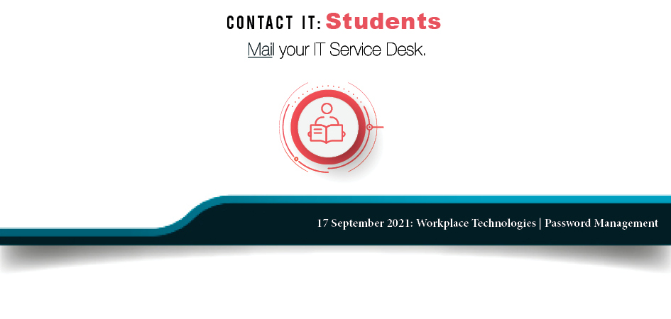 Infographic image linking to Student IT email address