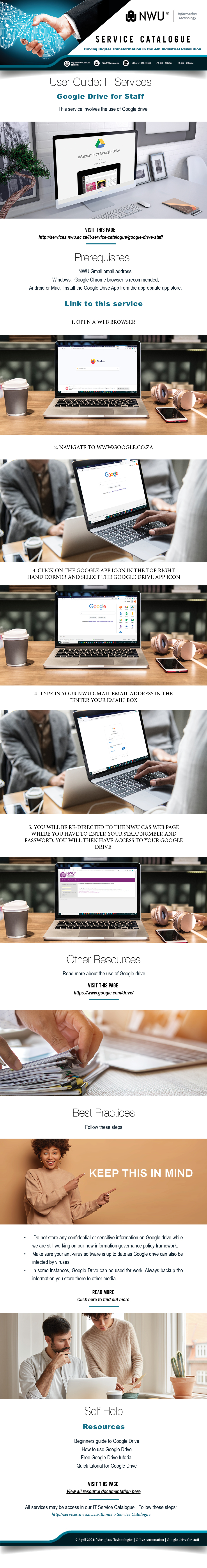 Infograhic informing how to sign up for google drive