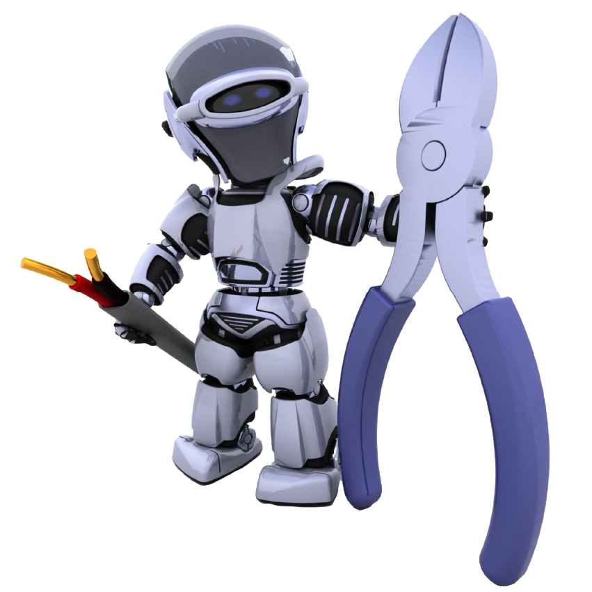 Picture of a robot with plyers