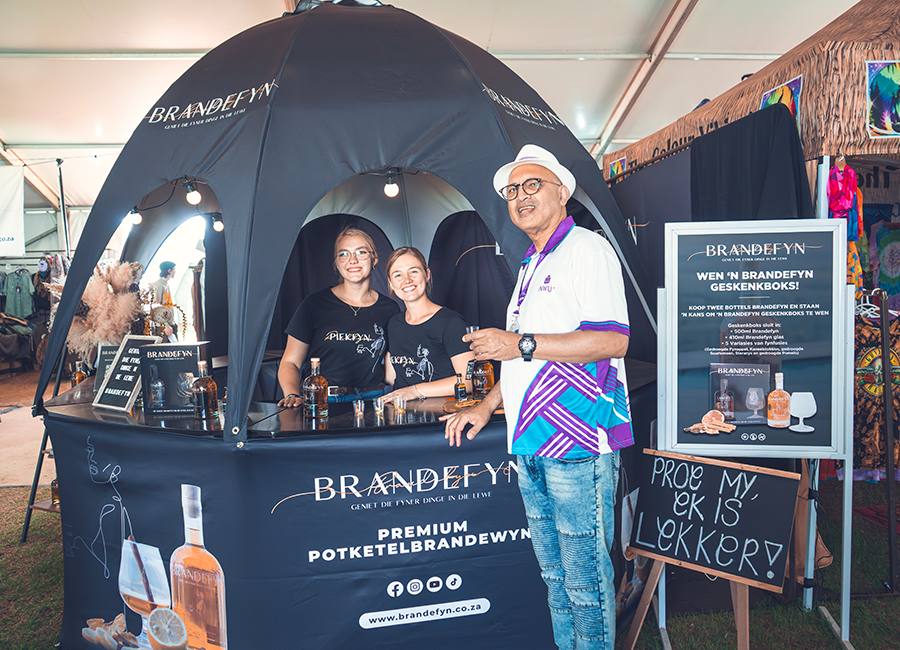 Brandefyn premium brandy stall at Aardklop