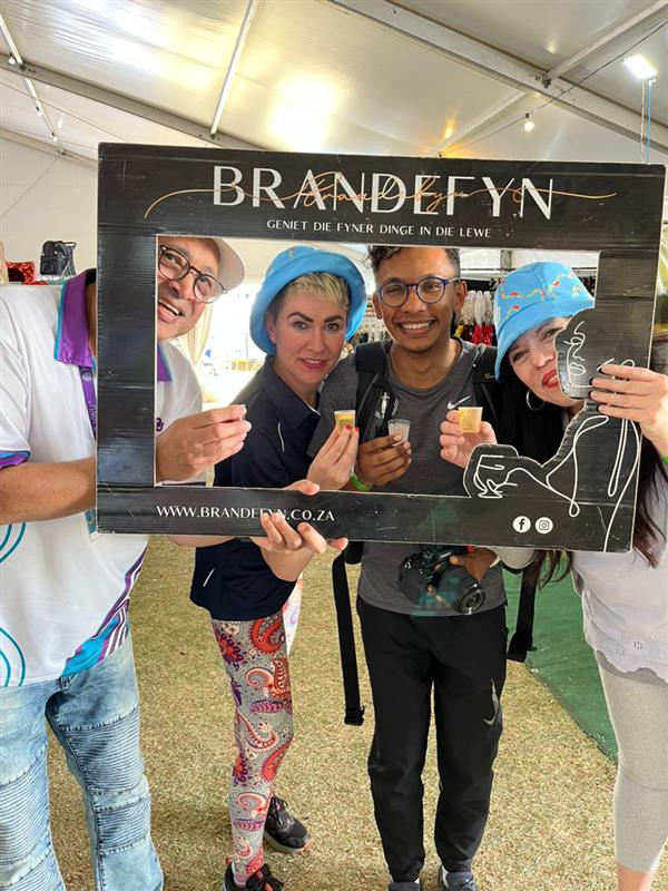 Prof Balia with colleagues at the Brandefyn frame
