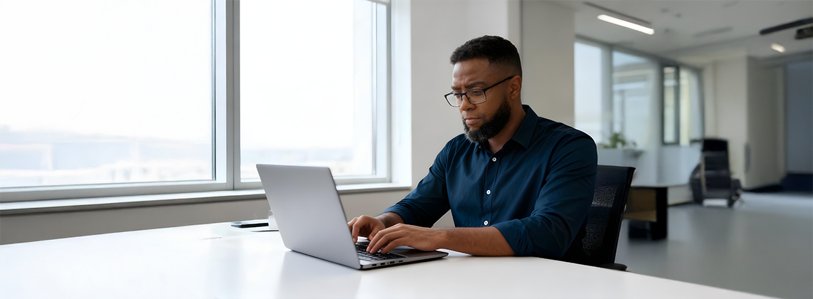 Thato Lehutso speaking at a podium