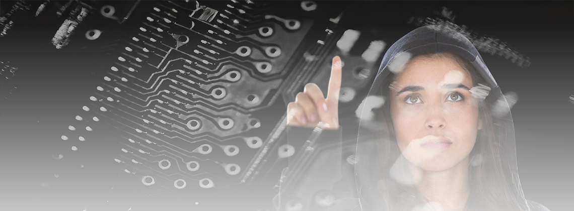 Cyber security and digital safety illustration