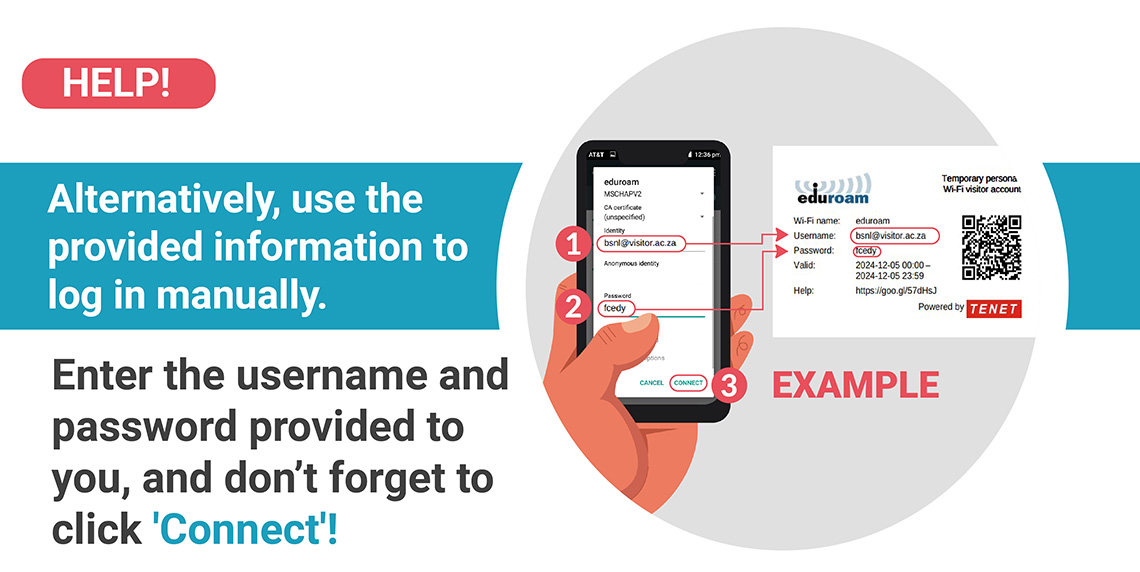 Enter Username and Password