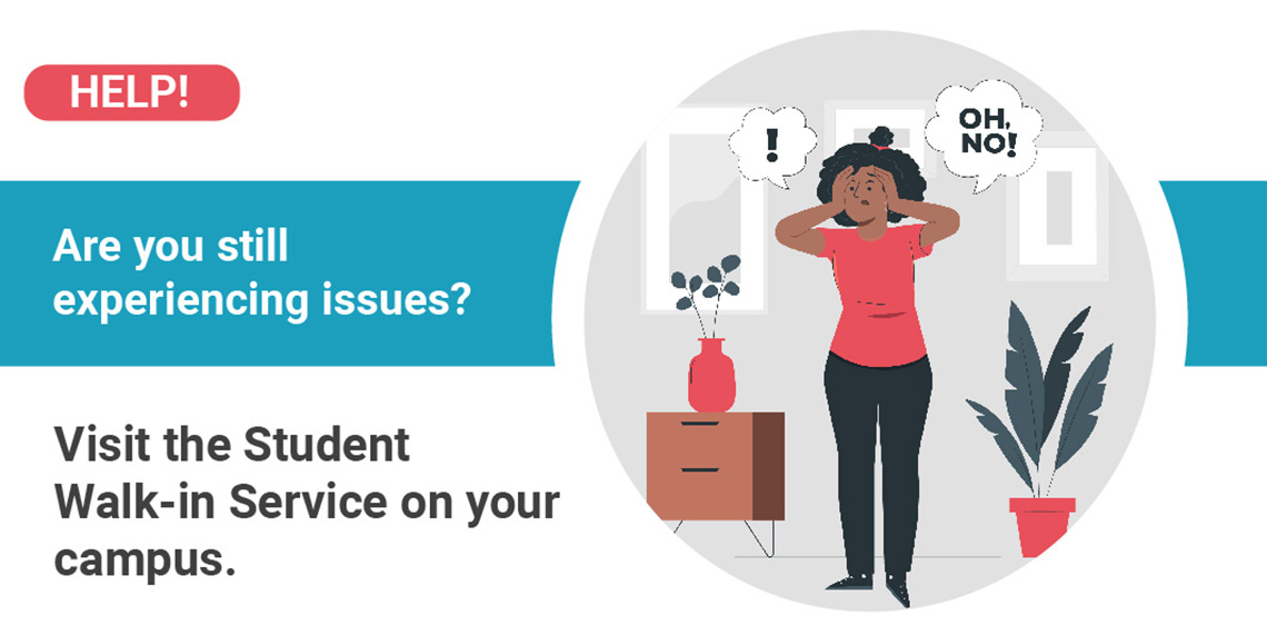 Visti your student walk-in service