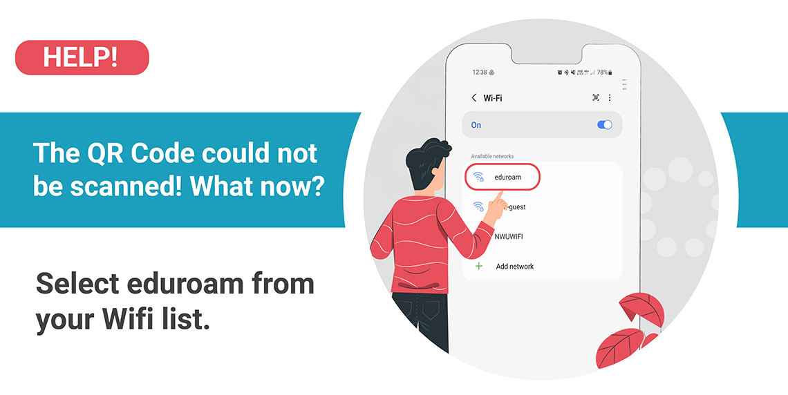 Choose eduroam from your wifi lsit