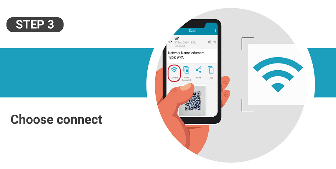 Choose connect to wifi