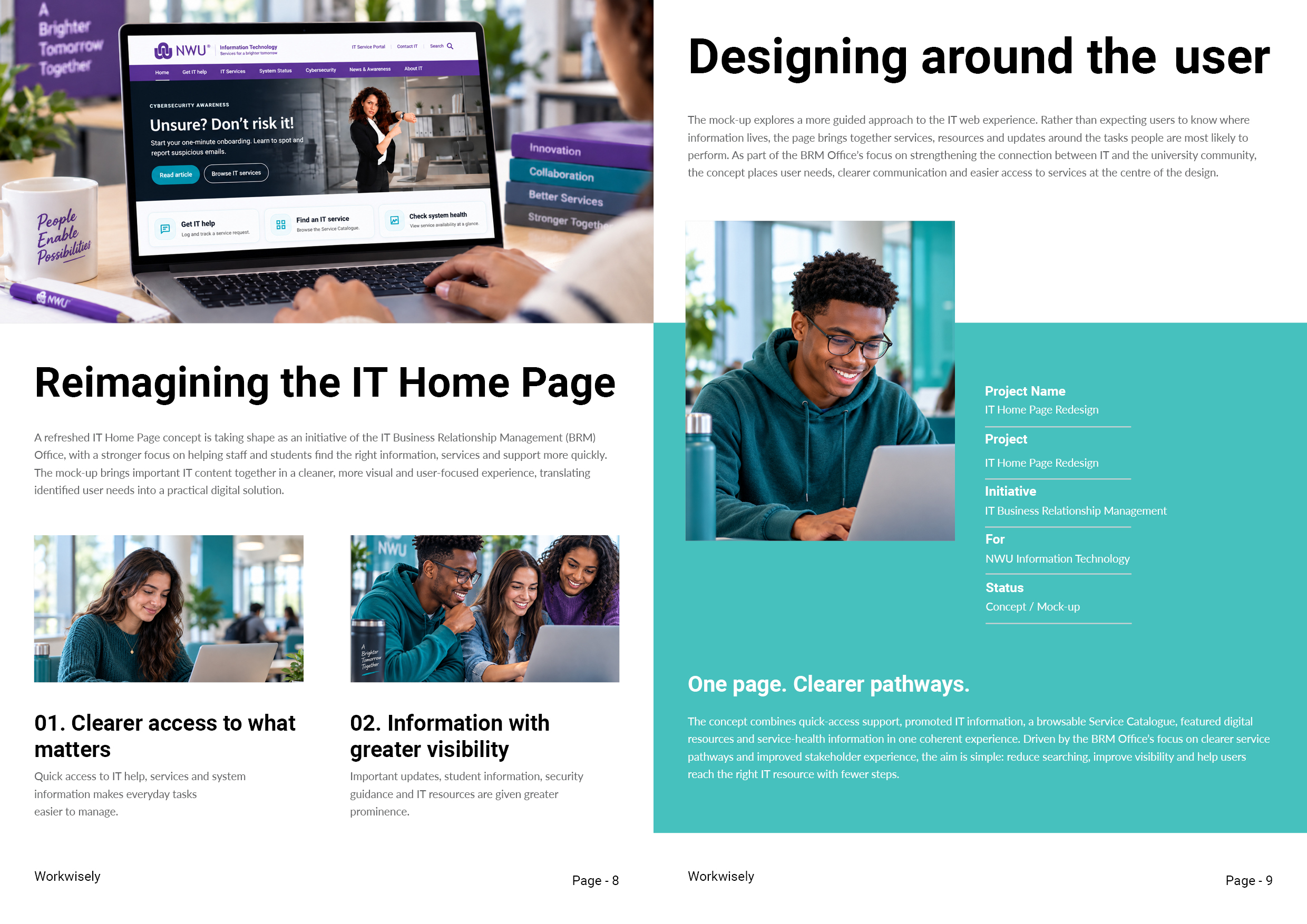 WorkWisely September 2026 - Reimagining the IT Home Page