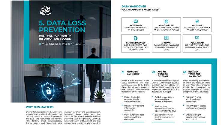 Data Loss Prevention at NWU