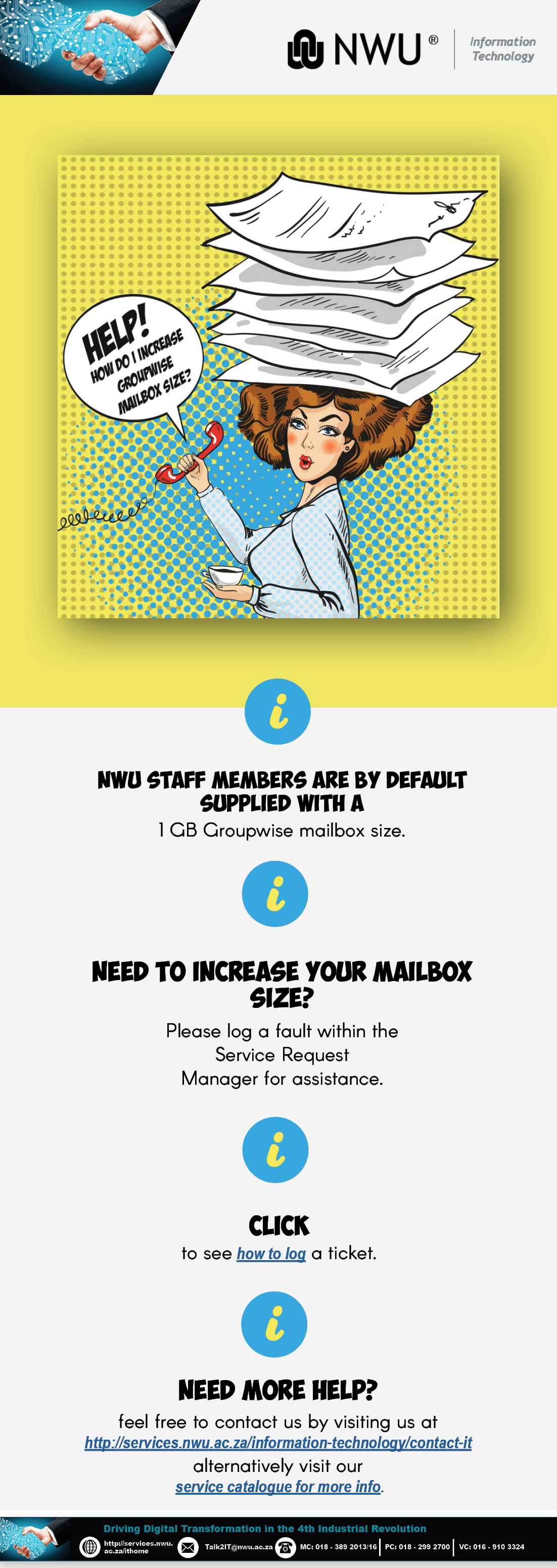 Tip on how to increase your Groupwise Mailbox size - infographic