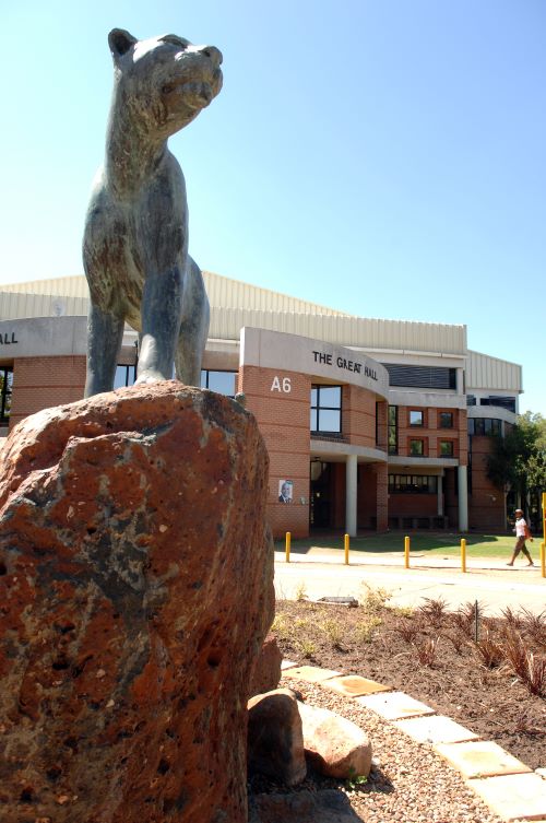 Mahikeng Campus Leopard Statue