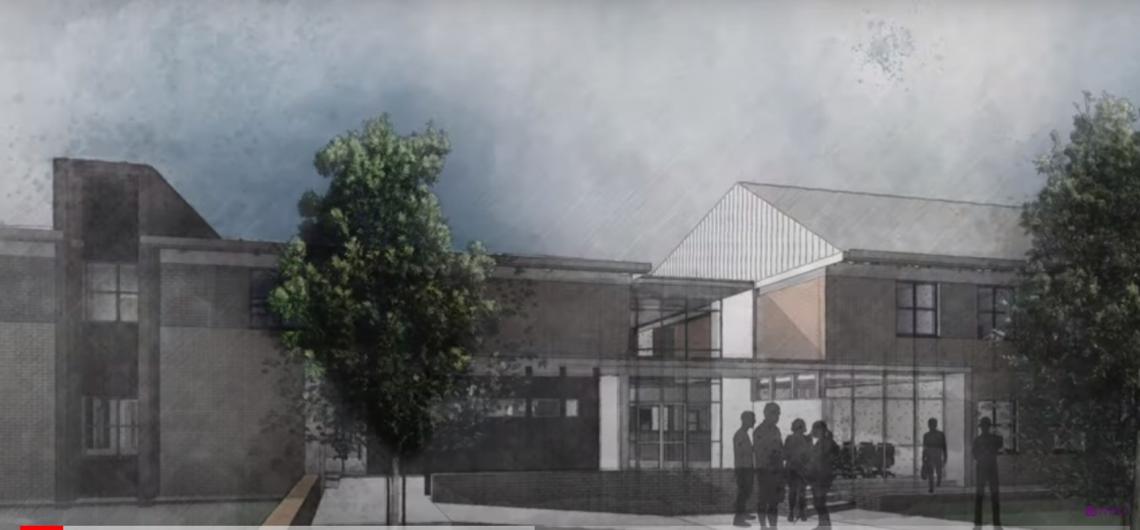 New Admin Building - architects drawing