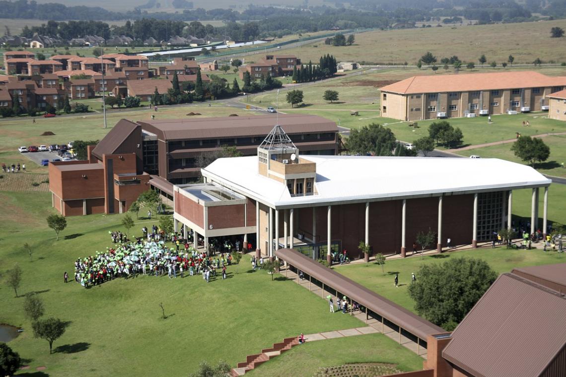 Aerial view of Samancor Building, Year 2008