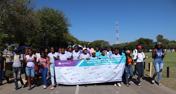 2019 Mental Health Awareness Walk Mafikeng Campus